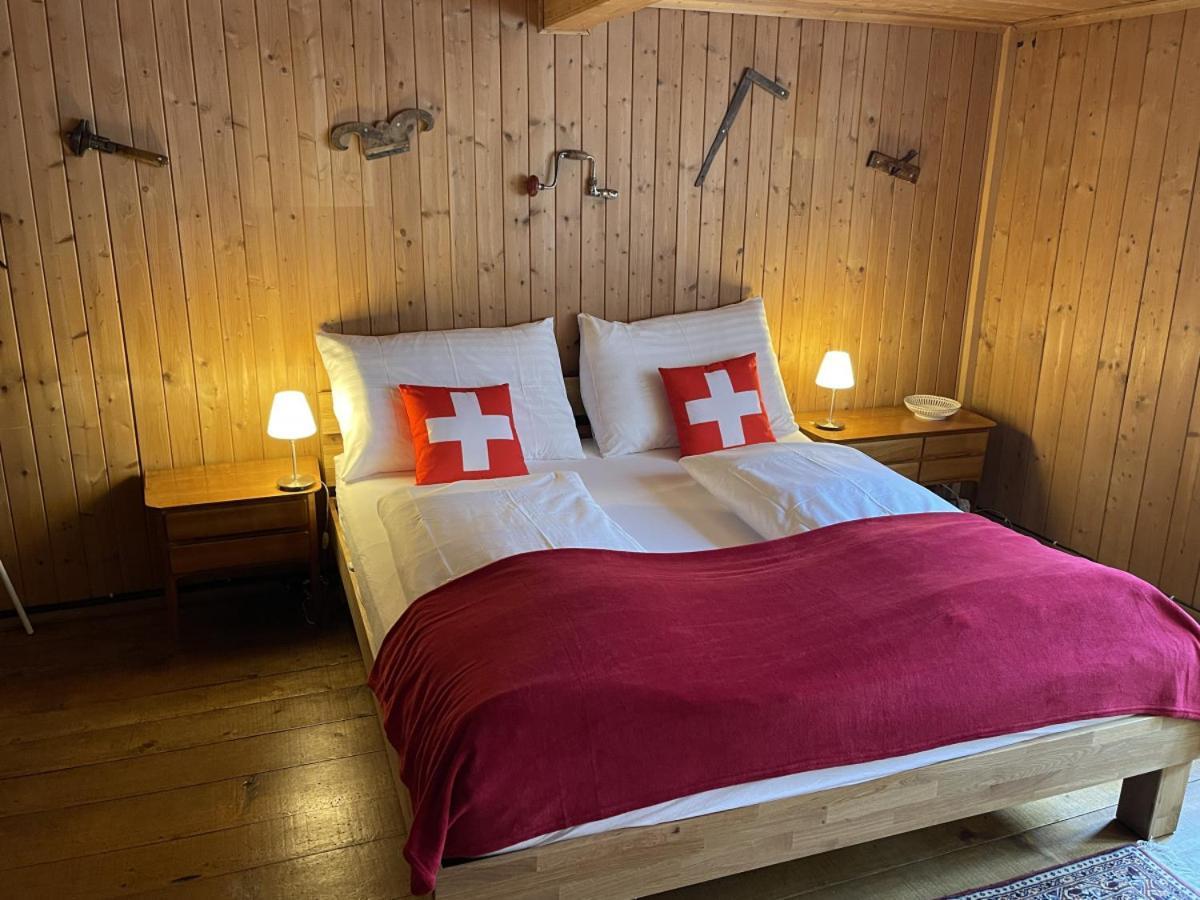 Swisshut Stunning Views Alps Lake - Chalet Erli Därligen エクステリア 写真