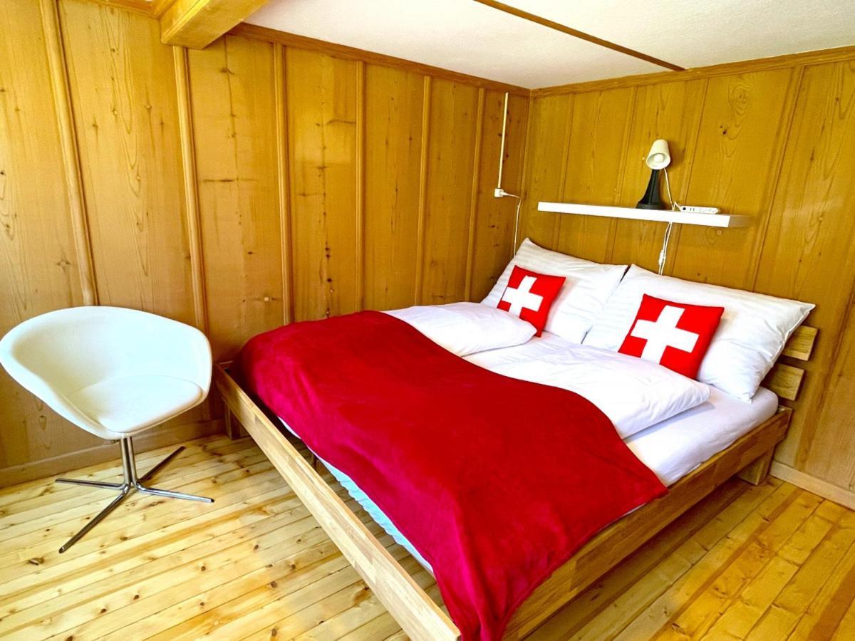 Swisshut Stunning Views Alps Lake - Chalet Erli Därligen エクステリア 写真